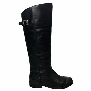 Coach Joele Full Grain Leather Riding Black 8.5 M